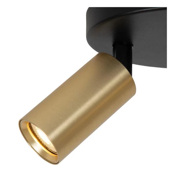 Lucide RITMO - Ceiling spotlight - Ø 18 cm - 3xGU10 (MR11) - Matt Gold / Brass - detail 1